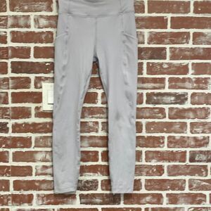 Monrow Light Blue Gray Full Length Movement High Rise Leggings Size Small Womens